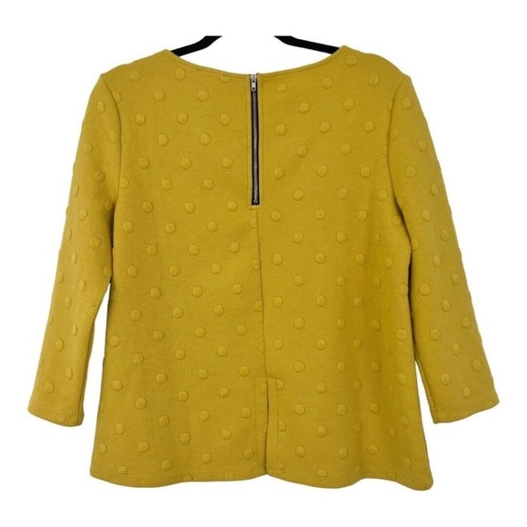 W5 Womens Size Medium Swiss Dot 3/4 Sleeve Knit Top - Picture 2 of 6